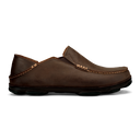 OluKai Men's Moloa Dark Wood Dark Java Leather Shoe