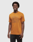 Ten Tree Men's Advernture Essentials Burnt Caramel/Kona Tshirt