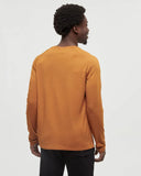 Ten Tree Men's Baker Henley Burnt Caramel Heather Longsleeve Tshirt