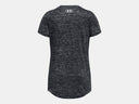 Under Armour Girls Black Tech Twist Arch Big Logo Tshirt
