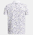 Under Armour Boys White/Downpour Grey Matchplay Printed Polo