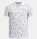 Under Armour Boys White/Downpour Grey Matchplay Printed Polo