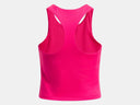 Under Armour Girls Shaded Fushia/White Motion Crop Tank