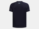 Under Armour Boys Midnight Navy Tech Split Wordmark SS Tshirt