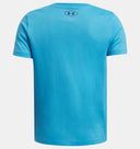 Under Armour Boys Ether Blue/Midnight Navy Split Big Logo SS Tshirt