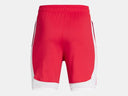 Under Armour Boys Red/White Tech Vent Shorts