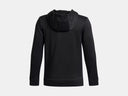 Under Armour Boys Black Armour Fleece Embossed Hoodie