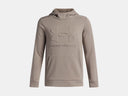 Under Armour Boys Timberwolf Taupe Armour Fleece Embossed Hoodie
