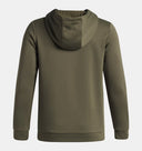 Under Armour Boys Marine Green Armour Fleece Embossed Hoodie