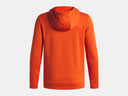 Under Armour Boys Orange Base Armour Fleece Embossed Hoodie