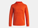Under Armour Boys Orange Base Armour Fleece Embossed Hoodie