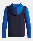 Under Armour Boys Atlantis Blue/Washed Navy/White Rival Fleece Colourblock Hoodie