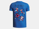 Under Armour Boys Blue Atlantis/Racer Red Sports Icon SS Tshirt