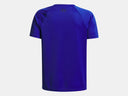 Under Armour Boys Royal/Black Tech Graphic Wordmark SS Tshirt