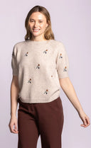 Pink Martini Ladies Beige Marcella Sweater
