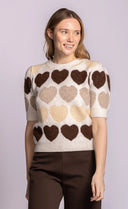 Pink Martini Ladies Beige Moyo Sweater