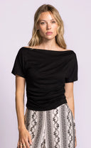 Pink Martini Ladies Black Cindy SS Top