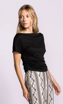 Pink Martini Ladies Black Cindy SS Top
