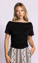 Pink Martini Ladies Black Cindy SS Top