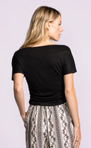 Pink Martini Ladies Black Cindy SS Top