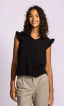 Pink Martini Ladies Black Lizzy Top