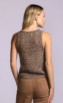 Pink Martini Ladies Brown Sancola Sweater Tank