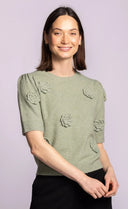 Pink Martini Ladies Green Roslyn Sweater
