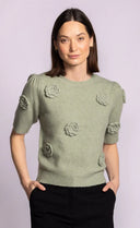 Pink Martini Ladies Green Roslyn Sweater