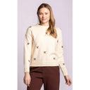 Pink Martini Ladies Off White Livingston Sweater