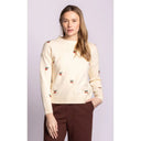 Pink Martini Ladies Off White Livingston Sweater