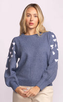 Pink Martini Ladies Blue Revello Sweater