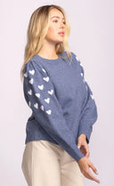 Pink Martini Ladies Blue Revello Sweater