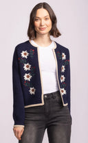 Pink Martini Ladies Navy Hermosa Sweater