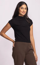 Pink Martini Ladies Black Nicolas Top