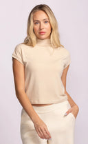 Pink Martini Ladies Beige Nicolas Top
