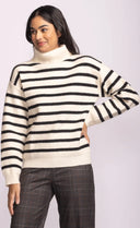 Pink Martini Ladies White Corsica Sweater