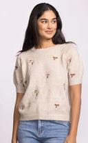 Pink Martini Ladies Beige Alva Sweater
