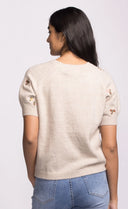 Pink Martini Ladies Beige Alva Sweater