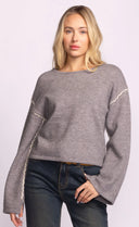 Pink Martini Ladies Grey Grenola Sweater