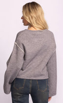 Pink Martini Ladies Grey Grenola Sweater