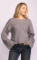 Pink Martini Ladies Grey Grenola Sweater