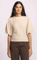 Pink Martini Ladies Beige Lita Top