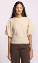 Pink Martini Ladies Beige Lita Top