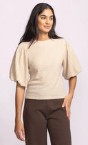 Pink Martini Ladies Beige Lita Top