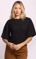 Pink Martini Ladies Black Lita Top