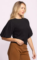 Pink Martini Ladies Black Lita Top