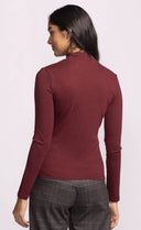 Pink Martini Ladies Burgundy Vienna Top
