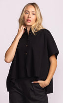 Pink Martini Ladies Black Melrose Sweater