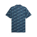 Puma Golf Men's Mattr Deco Deep Navy/Mint Jelley Golf Polo