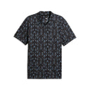 Puma Men's Cloudspun Argyle Bloom Puma Black/Rose Blossom Golf Polo